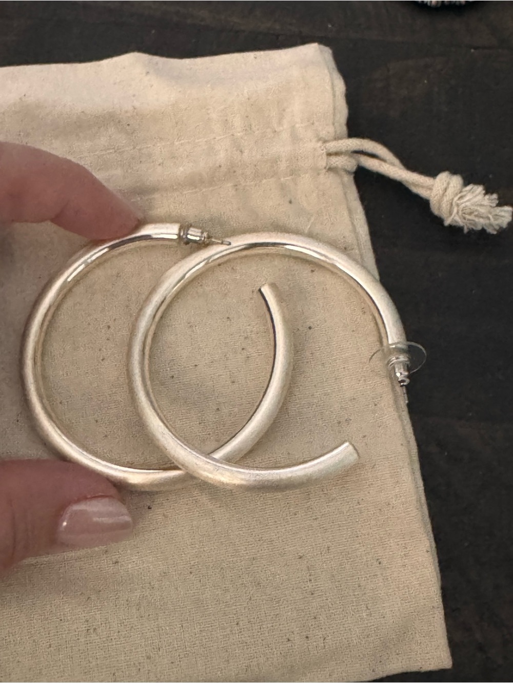 Classic Silver Hoop Earrings - Women Jewelry